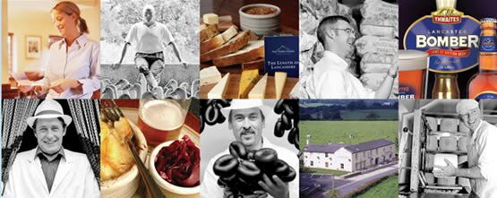 Ribble Valley Inns header image depicting various pictures of pub shots and local heroes
